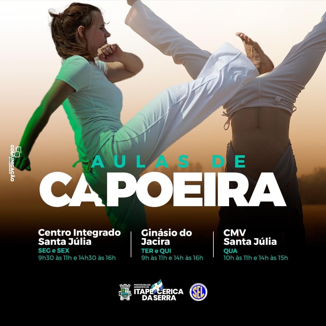 Abertas as inscrições para aulas de Capoeira em Itapecerica da Serra