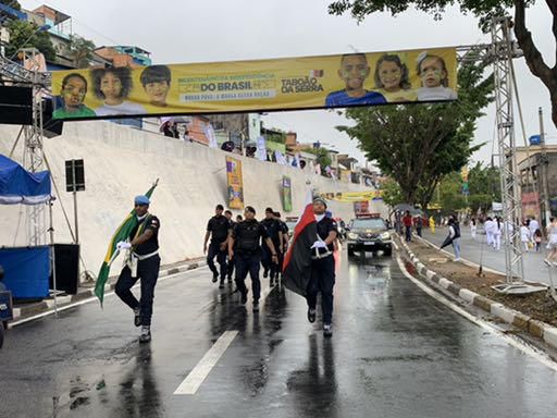 7 de Setembro não passou em branco, apesar da chuva, em Taboão da Serra