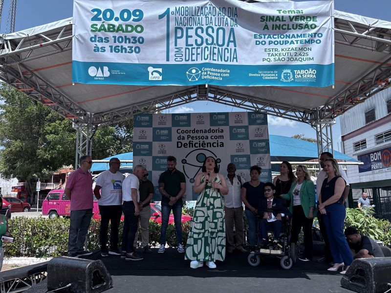 Taboão da Serra realiza 1ª Mobilização “Sinal Verde à Inclusão” com ações sociais, culturais e de conscientização