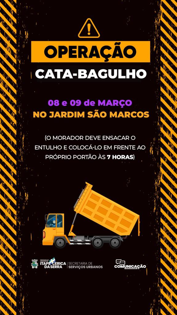 São Marcos  recebe quarta e quinta ações de zeladoria e cata-bagulho