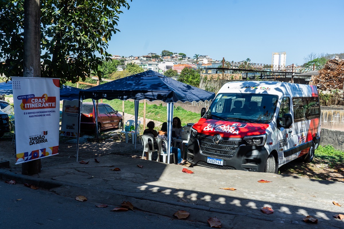 Prefeitura de Taboão da Serra leva CRAS Itinerante ao Sítio das Madres