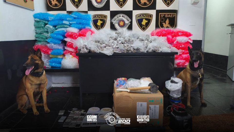 Operação do Baep apreende mais de 24 quilos de drogas em Embu das Artes