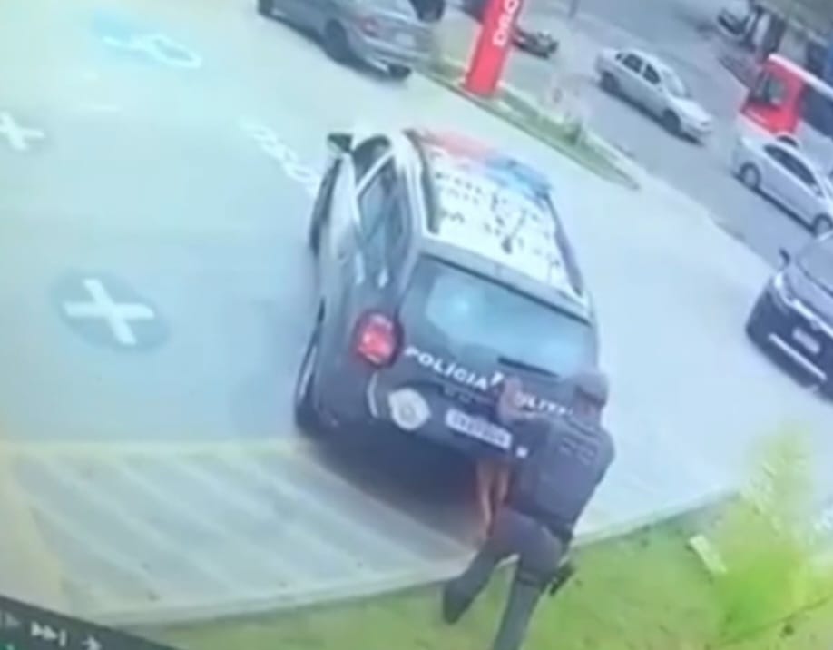 Vídeo mostra abordagem policial com uso de força contra criminoso em Mauá