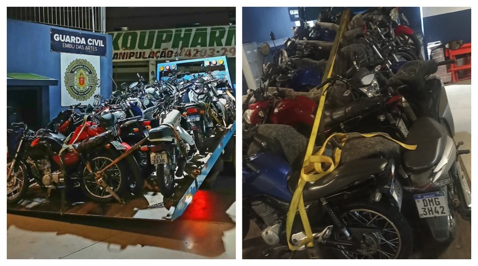 Operação da GCM apreende 300 motos irregulares em Embu das Artes durante período de festas