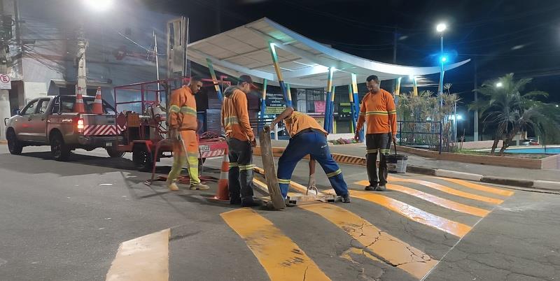Centro de Itapecerica da Serra passa por ampla revitalização da sinalização viária