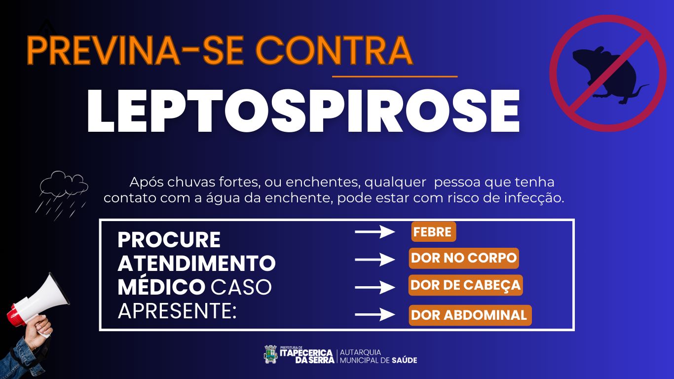 Alerta para a lepstopirose em áreas alagadas