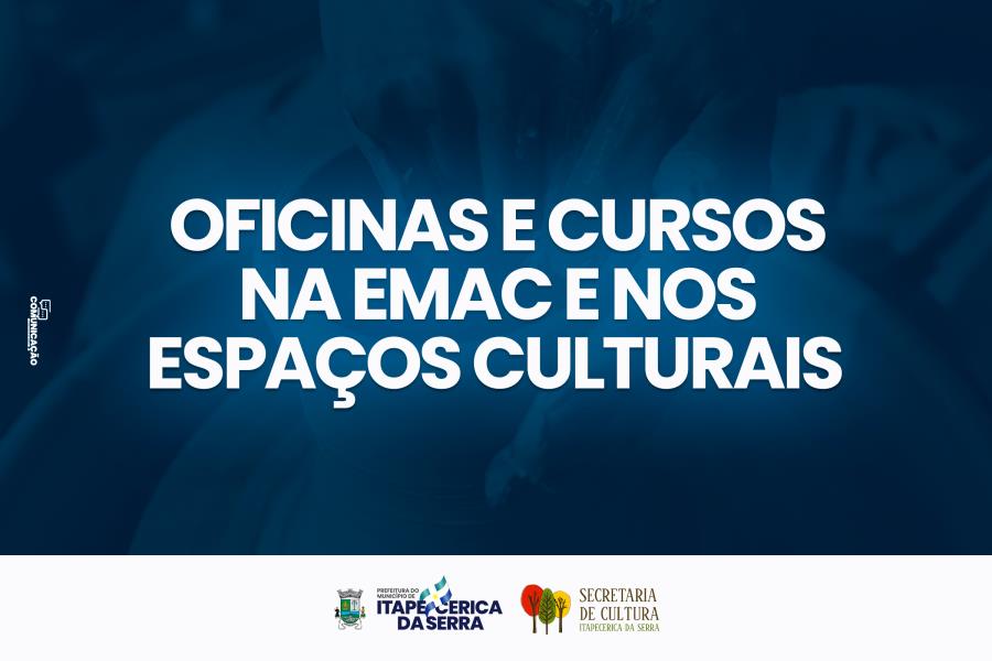 Cultura de Itapecerica da Serra abre inscrições para oficinas gratuitas